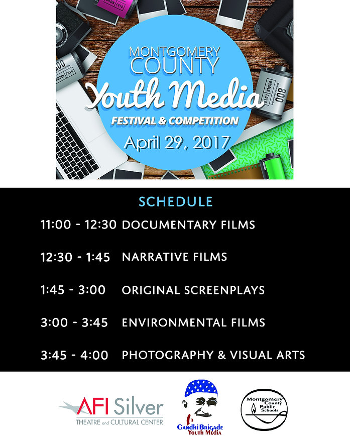 Submission guidelines for Montgomery County Youth Media Festival